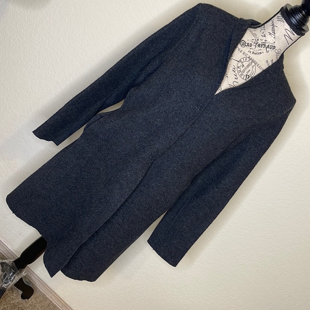 Eileen Fisher Wool Cotton Cardigan Coat
